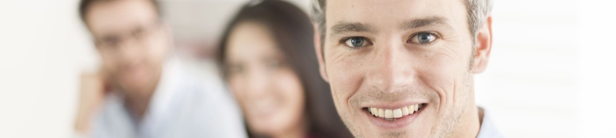 Portrait of a smiling senior businessman in meeting